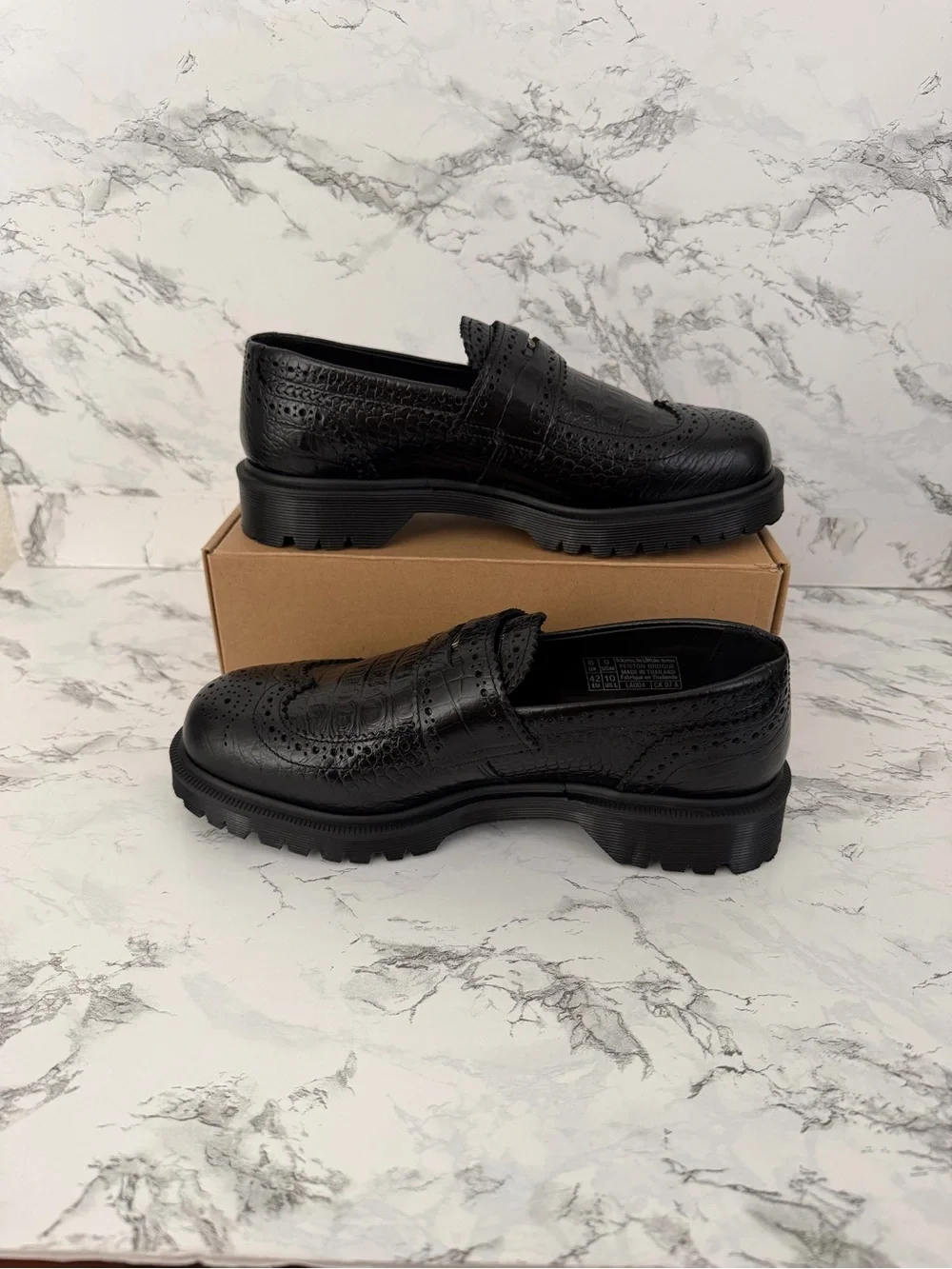 Dr. Martens Penton Brogue Croc Platform Loafers Shoes Preppy Women’s Size 10